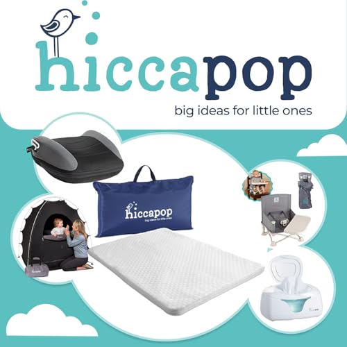 Hiccapop Pack and Play Mattress Pad - 1.25" Waterproof Portable Playard Mattress with Carry Bag