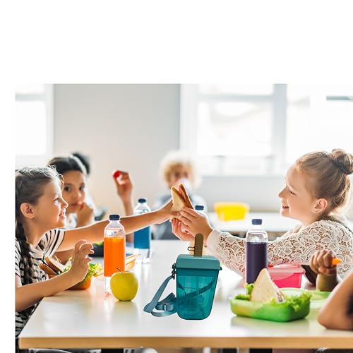 Camera and Popsicle Shaped Water Bottle Set with Strap and Straw, 13.5 oz