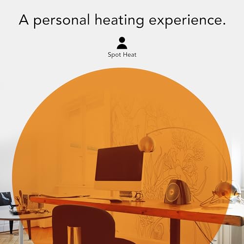 Personal Space Heater with Vortex Heat Circulation and Safety Features