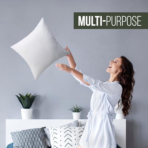 Utopia Bedding 18x18 Throw Pillow Insert - Plush Down Alternative Cushion
