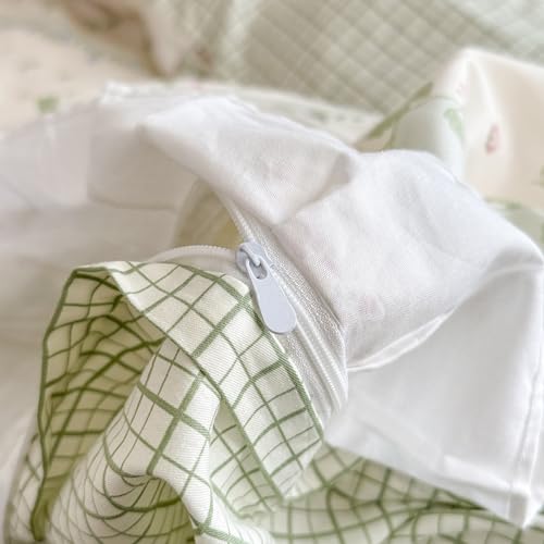 Twin Cotton Duvet Cover Set - Ruffle Strawberry Rabbit Print Bedding
