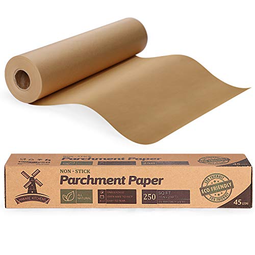 Unbleached Parchment Paper Roll with Cutter - 15 in x 200 ft (250 Sq Ft)