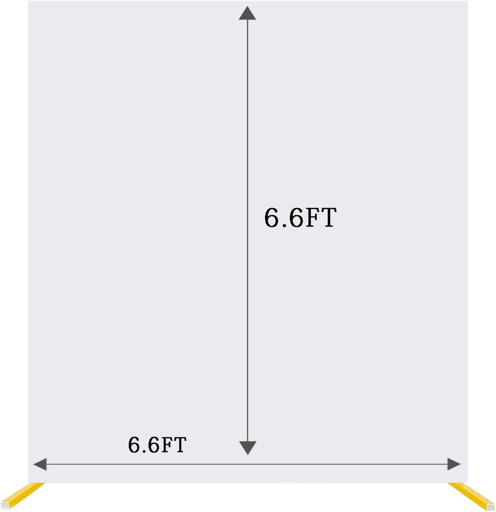 Spandex Rectangle Arch Cover by [Brand Name] - 6.6 x 6.6 FT White Backdrop for Weddings & Events