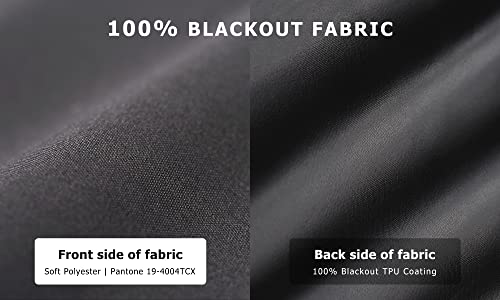 100% Blackout Roller Shades 36x72 - No Tools, Cordless, UV Protection