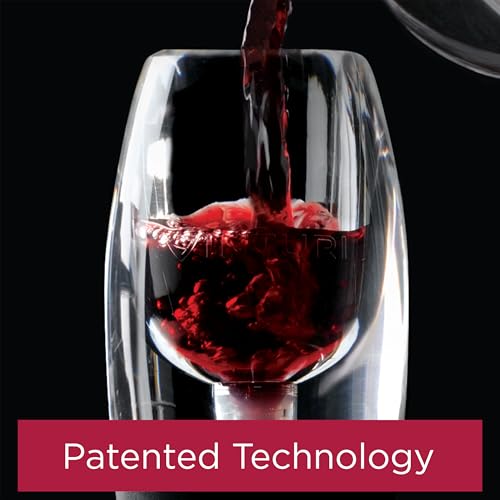Red Wine Aerator Pourer & Decanter with No-Drip Base & Sediment Filter Screen