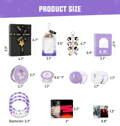 Music Fan Gift Set with Photocard Binder, 60 Photocards & Accessories