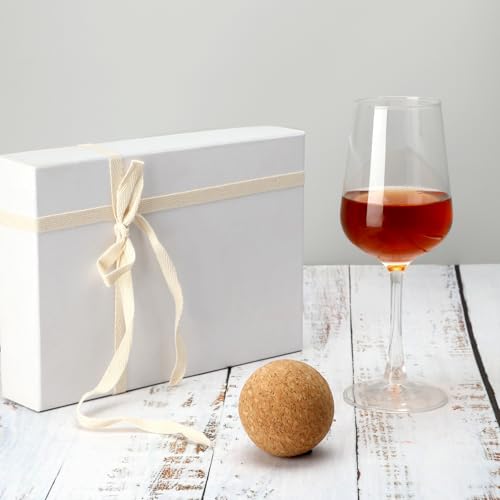 Shappy 2 Pieces Cork Ball Stopper for Wine Decanter - 2.4 Inch Diameter