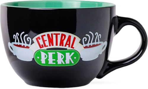 Silver Buffalo Friends Central Perk 24oz Ceramic Mug Pack of 12 - Oversized Coffee Soup