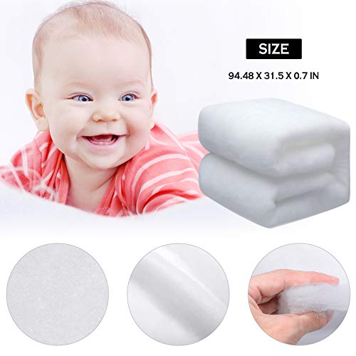 Artificial Snow Blanket Roll for Christmas Village & Tree Decor (94.5 x 31.5 In)