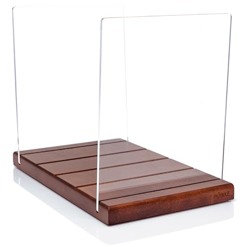Mid-Century Vinyl Record Storage Holder - Holds 60-70 LP Albums, Brown