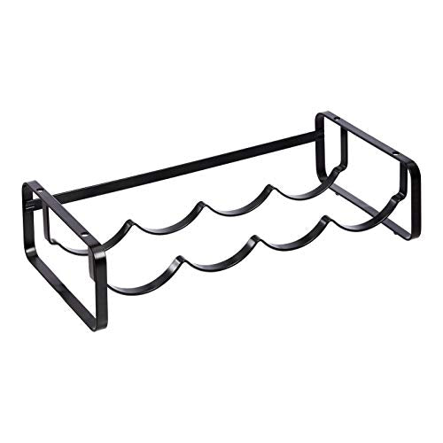 Stackable Metal Wine Rack for Tabletop Bottle Storage, 4-Bottle