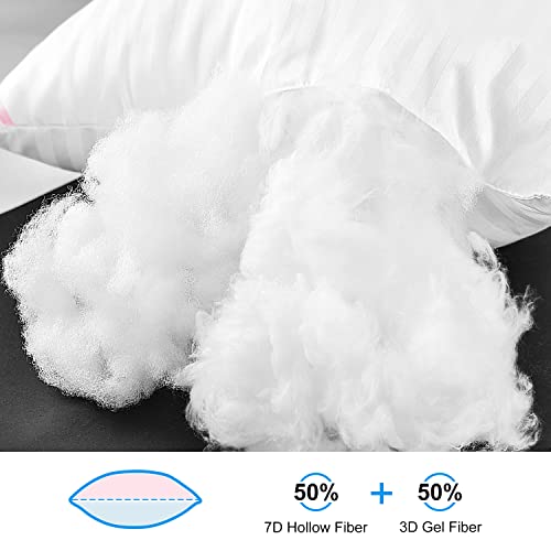 EIUE Hotel Collection Queen Bed Pillows 2 Pack - Soft Down Alternative