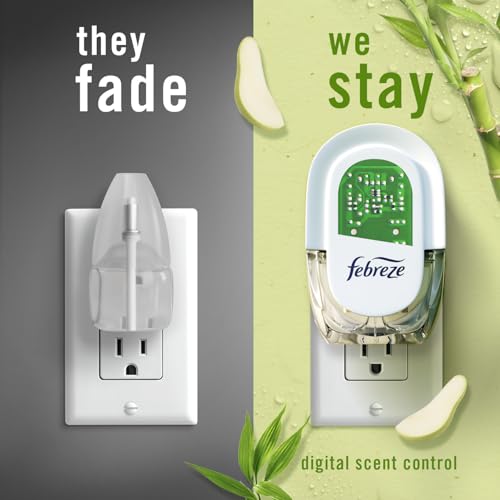 Plug-In Scented Oil Air Freshener Refills, Light Bamboo - 3 Pack (0.87 oz)