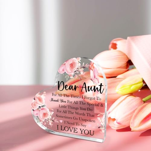 Need To Say I Love You Aunt Acrylic Plaque - 4.5x4.5 inches (Variation 11)