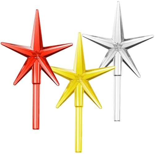 Ceramic Christmas Tree Replacement Lights & Star Toppers Set - 111 Pcs