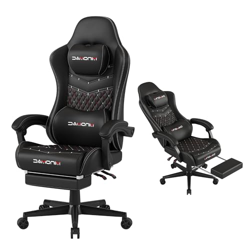 Big and Tall Gaming Chair, 400lb Capacity Ergonomic Office Chair with Footrest