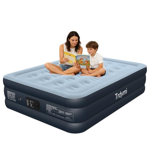 Full Size Air Mattress with Built-in Pump - 18 Inch Raised Inflatable Bed
