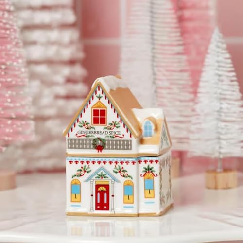 6-Piece Mini Christmas Gingerbread House Spice Jars & Holiday Decor