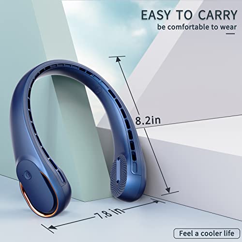 Bladeless Rechargeable Neck Fan 4000mAh Portable Personal Fan