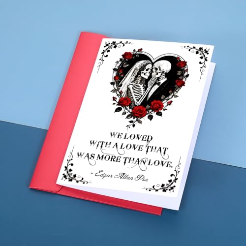 Aiseavril Cadeau Skeleton Boyfriend Card for Him Her - Romantic Anniversary Valentine's Gift