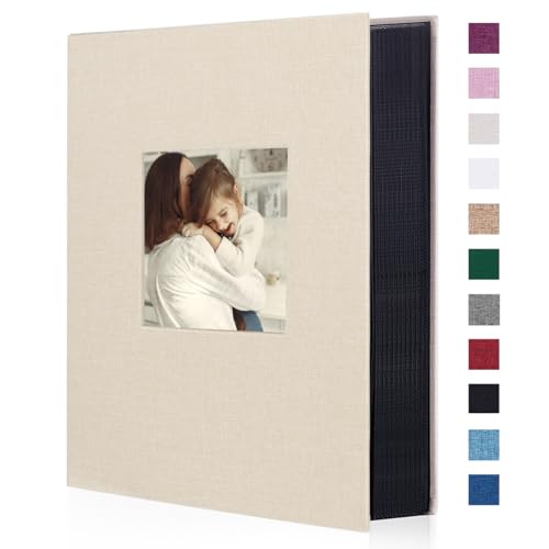 Linen 4x6 Photo Album - Large Capacity 300-Pocket Family Memory Book