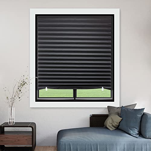 6 Pack Temporary Blackout Paper Shades, 36" x 72" Pleated Blinds