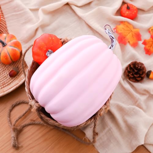 8-Inch Artificial Foam Pumpkin for DIY Halloween and Autumn Home Decor