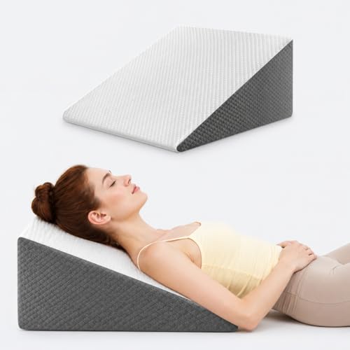 Memory Foam Wedge Pillow for Sleep Apnea & Acid Reflux Relief