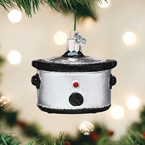 Old World Christmas Glass Slow Cooker Holiday Ornament Kitchen Decor