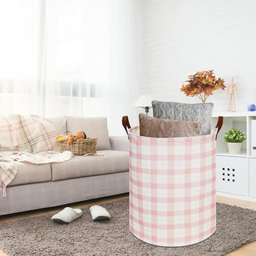 Collapsible Laundry Basket - Waterproof Canvas Fabric Storage Hamper