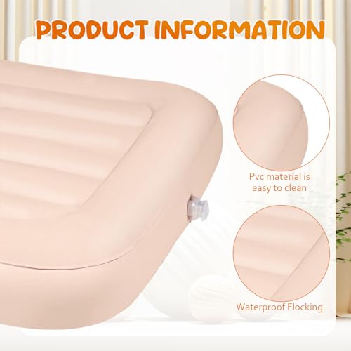 6-Pack Kids Inflatable Air Mattress, Foldable Toddler Sleepover Bed