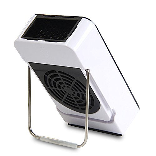 Mini Portable Electric Fan Heater Quiet Desktop Air Warmer Black