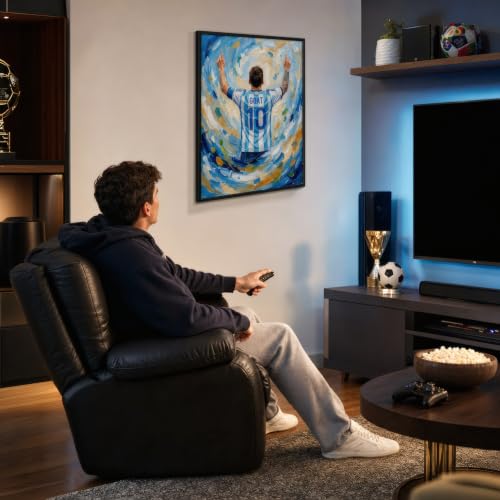16x20 Messi Wall Art Poster - Large Soccer Bedroom Decor