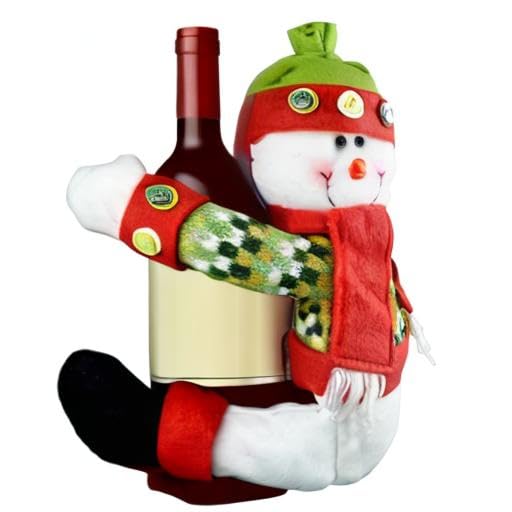 Plush Snowman Christmas Tree Topper - Festive Decor & Curtain Tieback