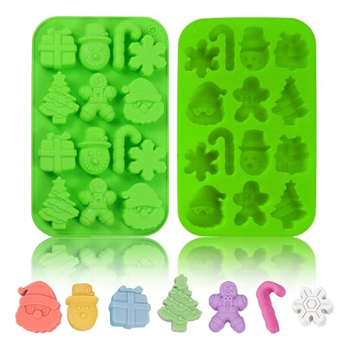 Christmas Silicone Chocolate Mold for Holiday Candy, Gums & Soaps