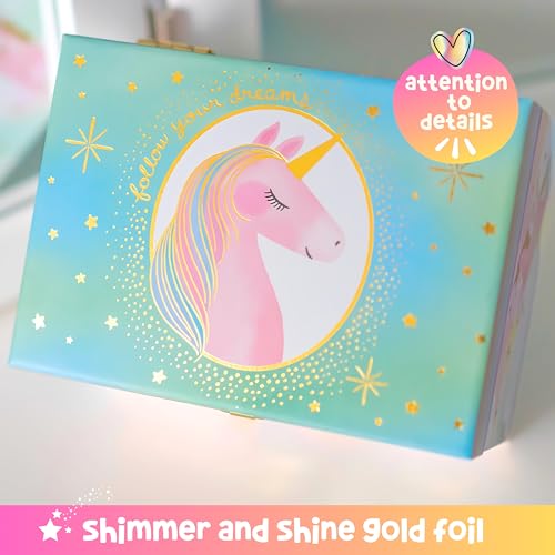 Musical Unicorn Jewelry Box for Girls - Children's Keepsake Organizer