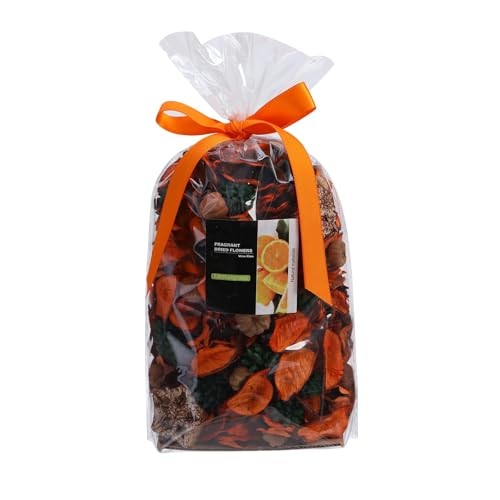 Scented Fall Potpourri with Dried Flowers and Oranges Bowl Filler