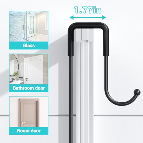 Over the Door Shower Caddy Hanging Rustproof Organizer with Hooks