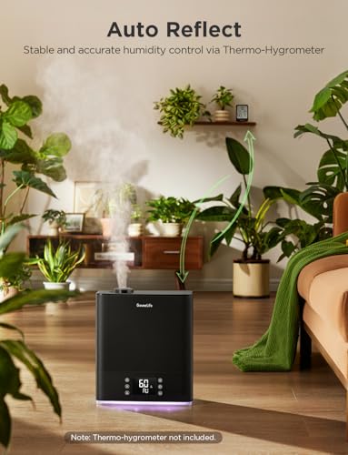 Smart Cool Mist Humidifier 6L Top Fill for Bedroom with App Voice Control