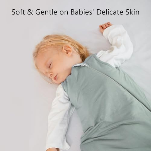 Bamboo Baby Sleep Sack 1.0 TOG Wearable Blanket 6-12 Months (2-Way Zipper)