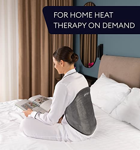 Electric Heating Pad for Back Pain Relief with Adjustable Strap, 15x24 Inch