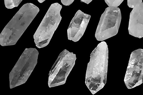 Natural Clear Quartz Crystal Points - 2 Lb Raw Healing Stone Bulk Set