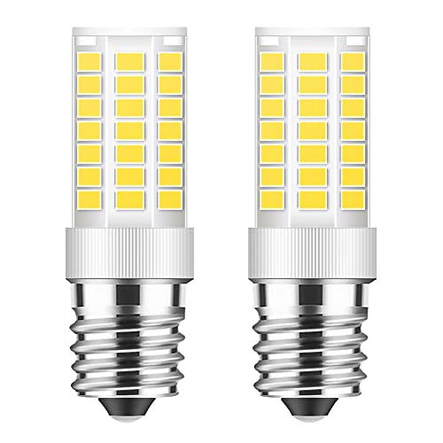 E17 LED Microwave Bulb Dimmable, 5W Daylight White 6000K (2 Pack)