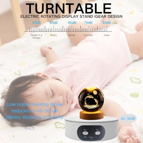 Motorized 360-Degree Rotating Display Stand for Product Photography