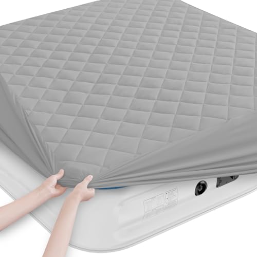 Queen Mattress Pad – Soft Quilted Air Topper with Deep Pocket