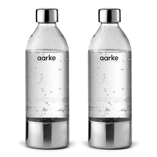 Carbonator Water Bottles 34oz (2-Pack) - BPA-Free PET Sparkling Water Maker