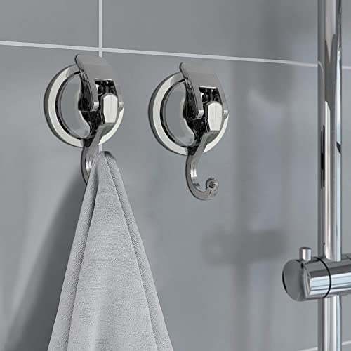 Heavy Duty Suction Cup Hooks for Shower and Bathroom, 2 Pack