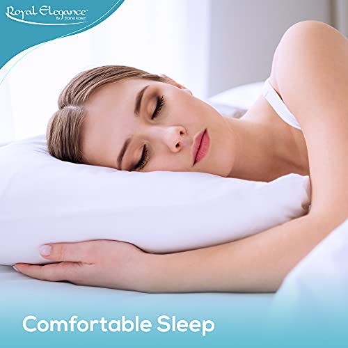 Waterproof Vinyl Pillow Protectors - 2-Pack Standard Zippered Encasement