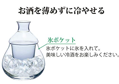 Toyo Sasaki Blue Glass Sake Cup 7.4oz, Cold Drinkware, Made in Japan