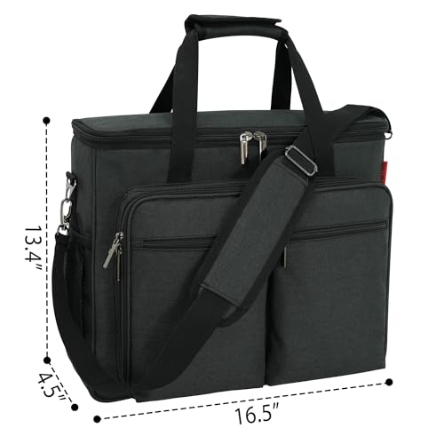 OUUTMEE Bartender Travel Bag for Cocktail Shaker Set - Black, Large Capacity
